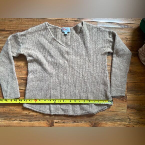 Pure Collection Cashmere Sweater in Brown sz 12 RUNS SMALL - Picture 10 of 13